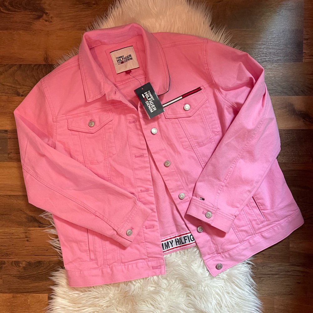NWT Limited Edition Tommy Hilfiger Pink Jean Jacket